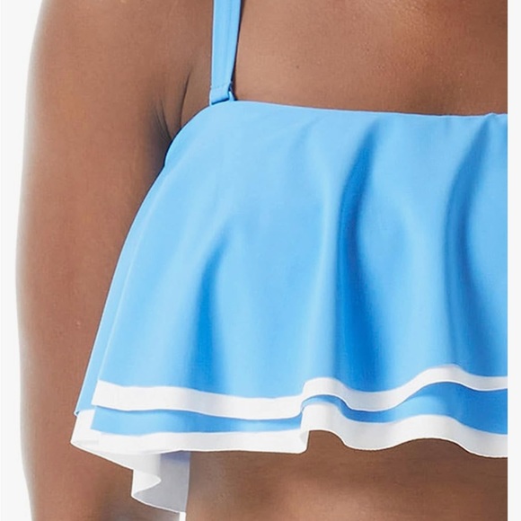 CONTOURS by COCO REEF Shapemaker Swimwear Agate Bandeau Azure Top 16/40D - Picture 3 of 15